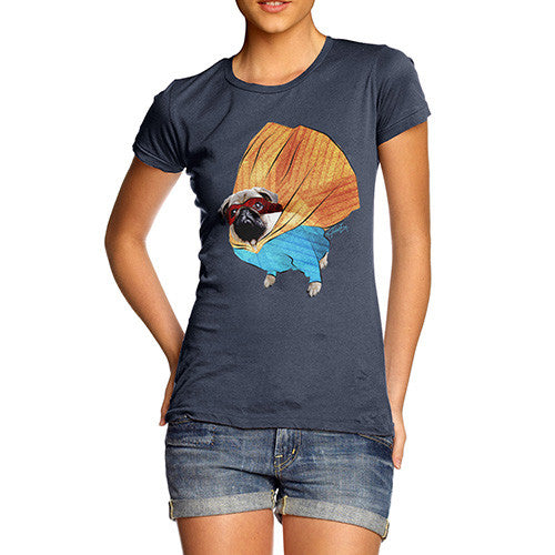 Women's Super Hero Pug T-Shirt