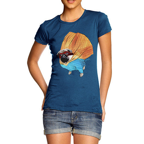 Women's Super Hero Pug T-Shirt