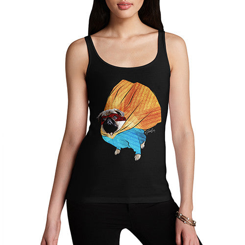 Women's Super Hero Pug Tank Top