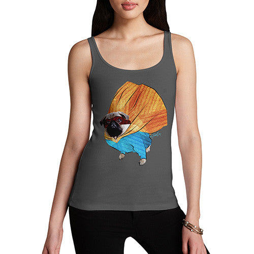 Women's Super Hero Pug Tank Top