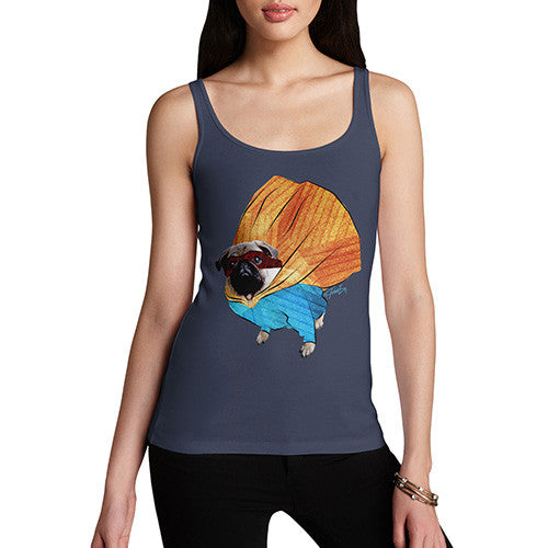 Women's Super Hero Pug Tank Top