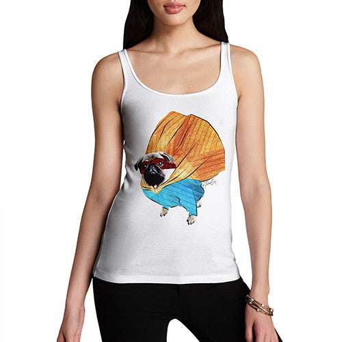 Women's Super Hero Pug Tank Top