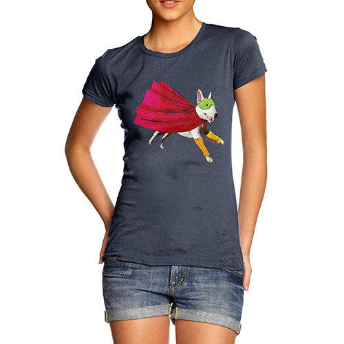 Women's Super Hero Bull Terrier T-Shirt