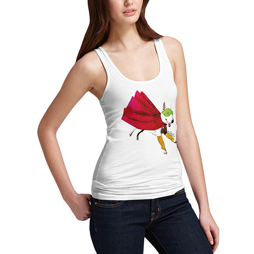 Women's Super Hero Bull Terrier Tank Top