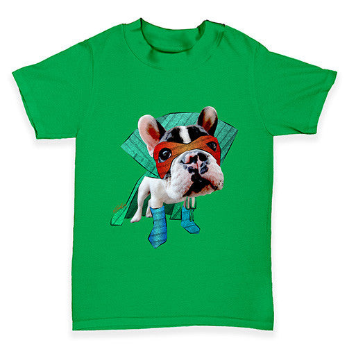 Super Hero French Bulldog Baby Toddler T-Shirt