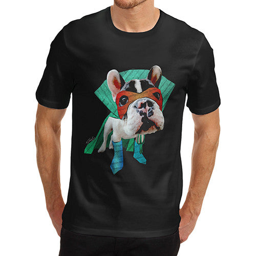 Men's Super Hero French Bulldog T-Shirt