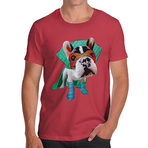 Men's Super Hero French Bulldog T-Shirt