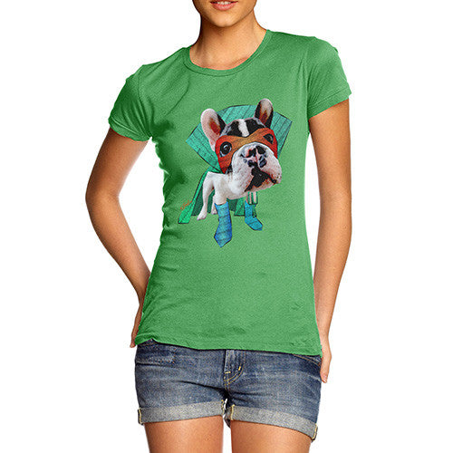 Women's Super Hero French Bulldog T-Shirt