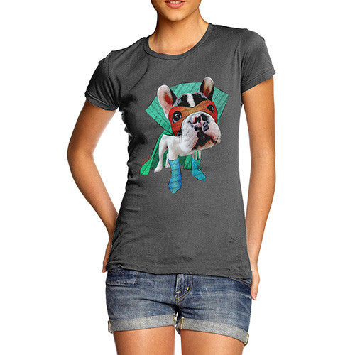 Women's Super Hero French Bulldog T-Shirt