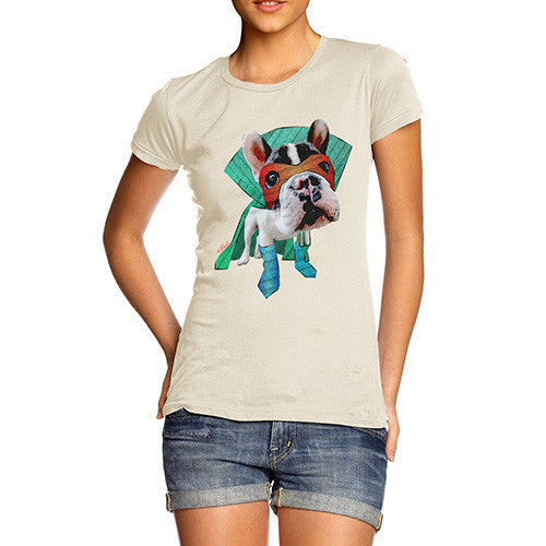 Women's Super Hero French Bulldog T-Shirt