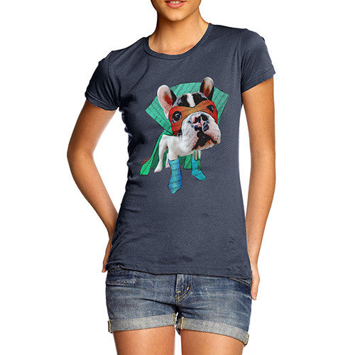 Women's Super Hero French Bulldog T-Shirt