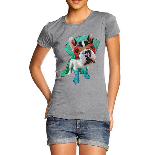 Women's Super Hero French Bulldog T-Shirt