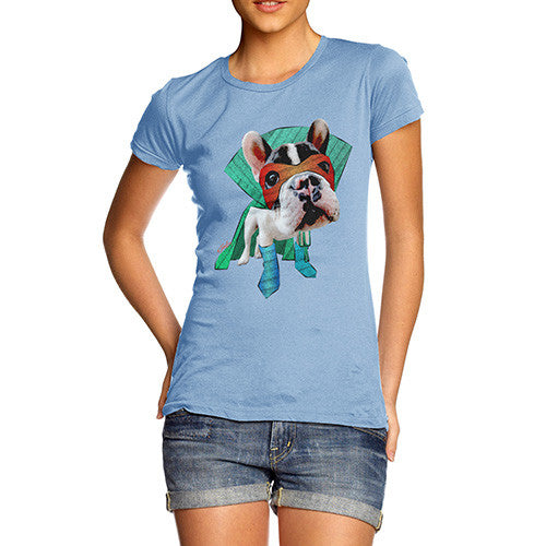 Women's Super Hero French Bulldog T-Shirt