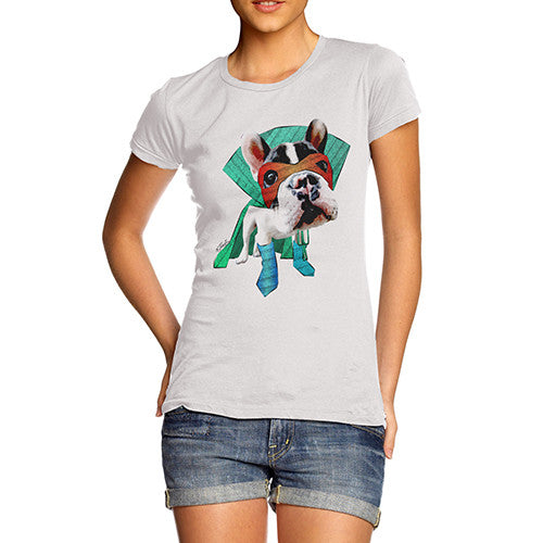 Women's Super Hero French Bulldog T-Shirt