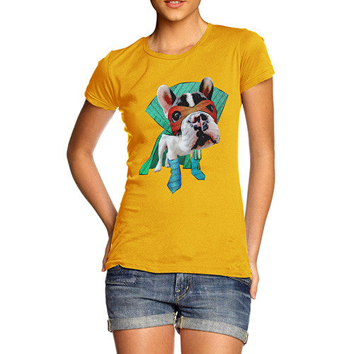 Women's Super Hero French Bulldog T-Shirt