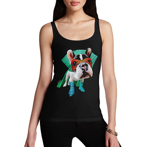 Women's Super Hero French Bulldog Tank Top