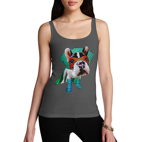 Women's Super Hero French Bulldog Tank Top