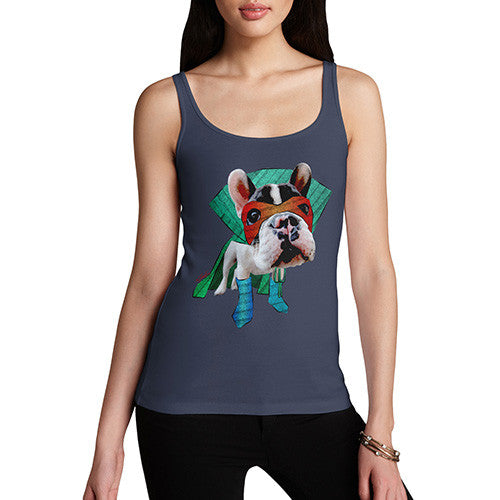 Women's Super Hero French Bulldog Tank Top