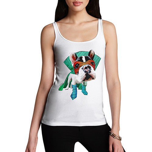 Women's Super Hero French Bulldog Tank Top