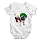 One-Eyed Pirate Pug Baby Grow Bodysuit