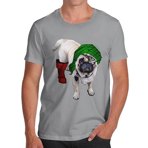 Men's One-Eyed Pirate Pug T-Shirt