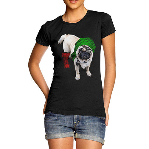 Women's One-Eyed Pirate Pug T-Shirt