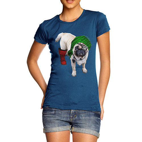 Women's One-Eyed Pirate Pug T-Shirt