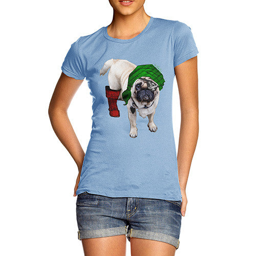 Women's One-Eyed Pirate Pug T-Shirt