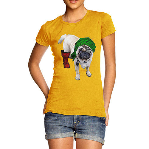 Women's One-Eyed Pirate Pug T-Shirt