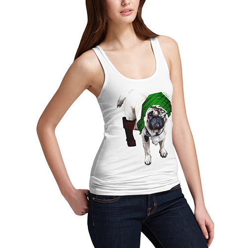 Women's One-Eyed Pirate Pug Tank Top