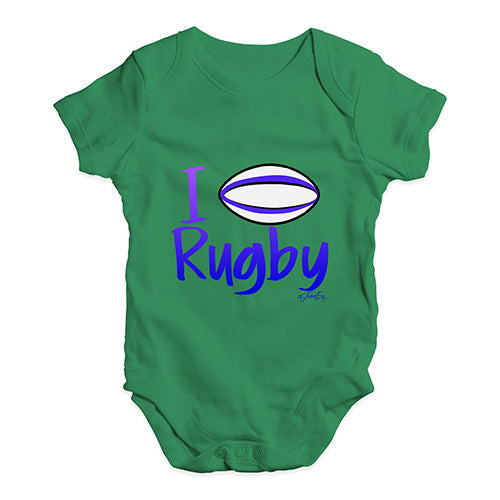 Baby Girl Clothes I Love Rugby Baby Unisex Baby Grow Bodysuit Newborn Green