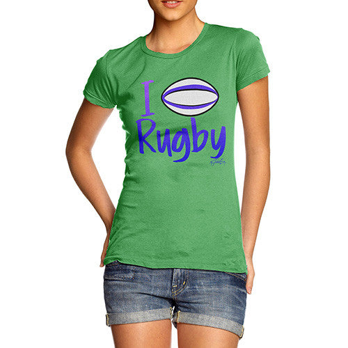 Women's I Love Rugby T-Shirt