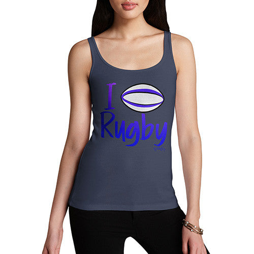 Women's I Love Rugby Tank Top