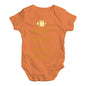 Babygrow Baby Romper Keep Calm and Love Rugby Baby Unisex Baby Grow Bodysuit 12-18 Months Orange