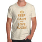 Men's Keep Calm And Love Rugby T-Shirt