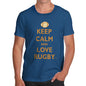 Men's Keep Calm And Love Rugby T-Shirt