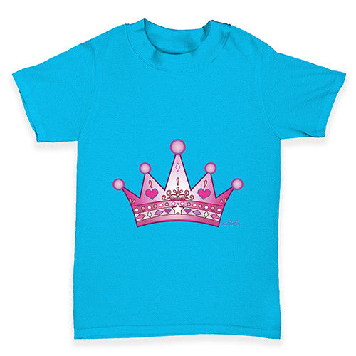 Pink Princess Crown Baby Toddler T-Shirt