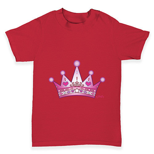 Pink Princess Crown Baby Toddler T-Shirt