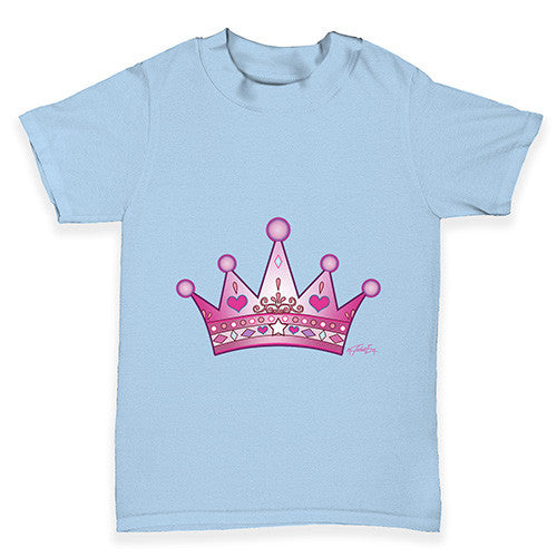 Pink Princess Crown Baby Toddler T-Shirt