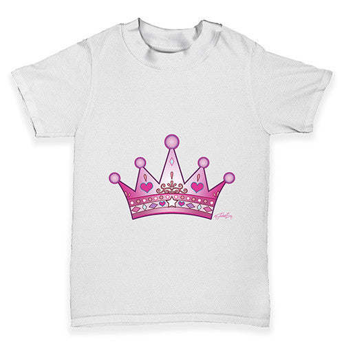 Pink Princess Crown Baby Toddler T-Shirt