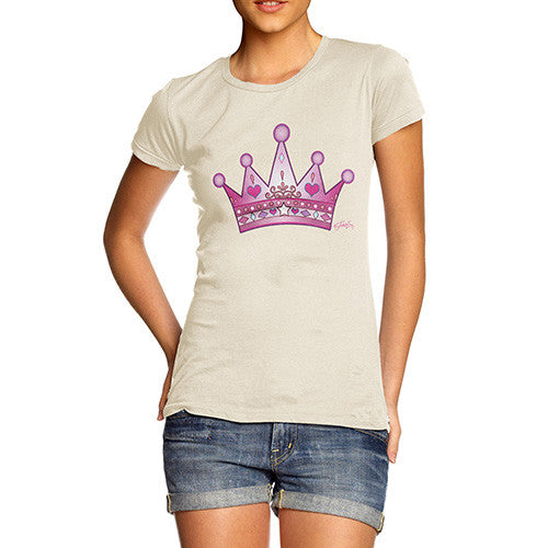 Women's Pink Princess Crown T-Shirt