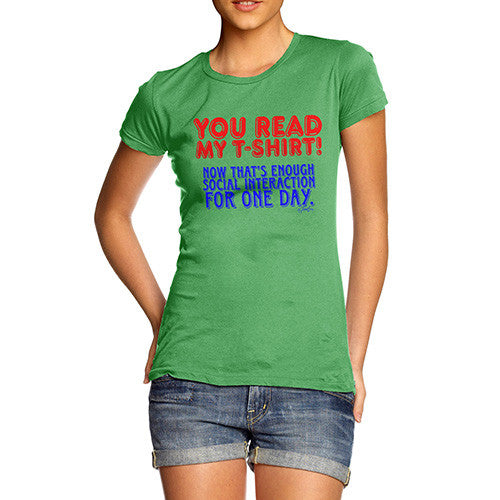 Women's Enough Social interaction T-Shirt