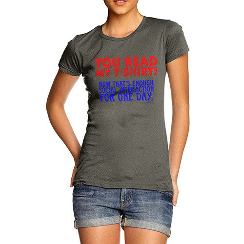 Women's Enough Social interaction T-Shirt