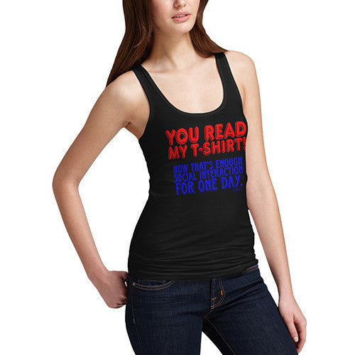 Women's Enough Social interaction Tank Top