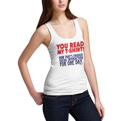 Women's Enough Social interaction Tank Top