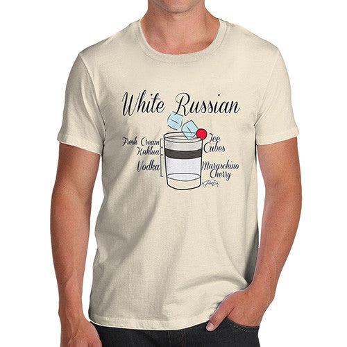 Men's White Russian Cocktail T-Shirt