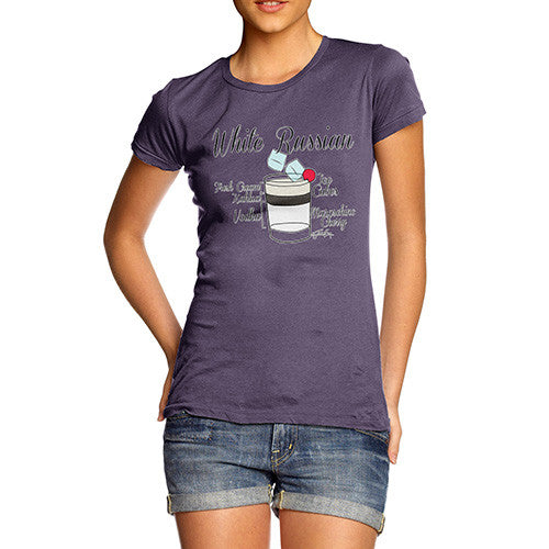 Women's White Russian Cocktail T-Shirt