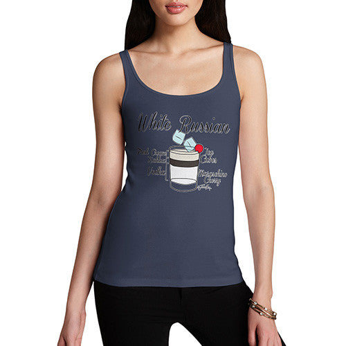 Women's White Russian Cocktail Tank Top