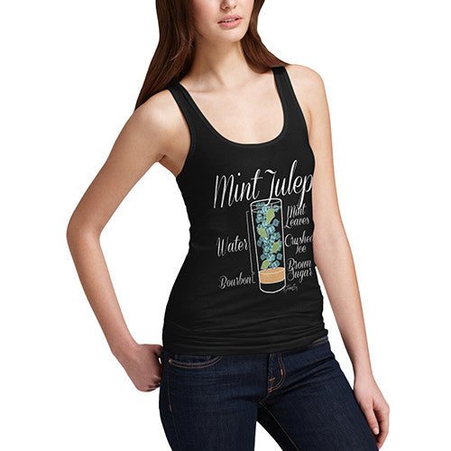 Women's Cocktail - Mint Julep Recipe Tank Top