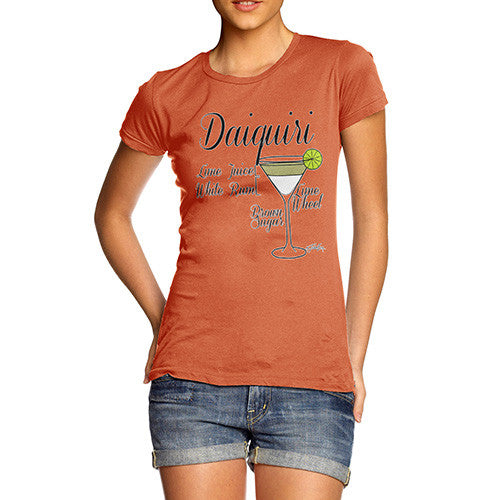 Women's Daiquiri Cocktail Recipe T-Shirt